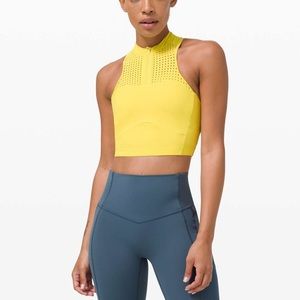Lululemon Zip Crop Top/Bra
